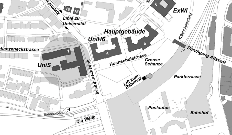 map university building UniS
