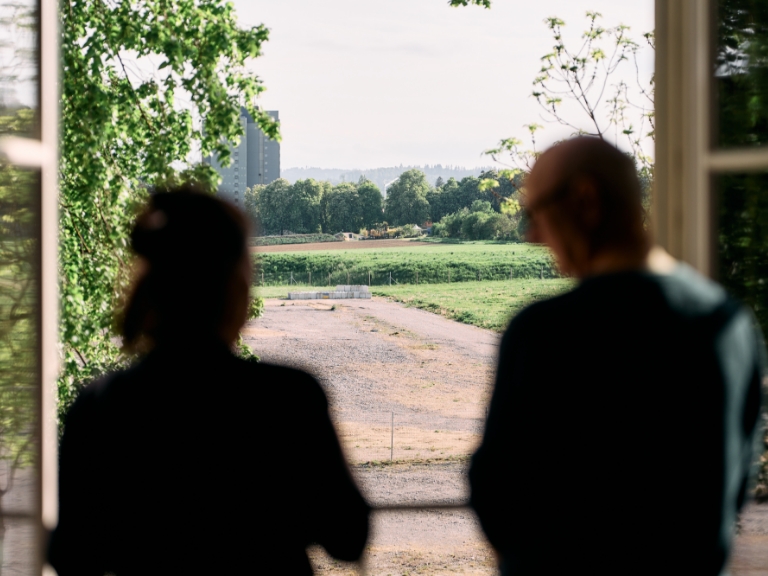 View of the future Viererfeld construction site