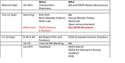 The tentative schedule for your information