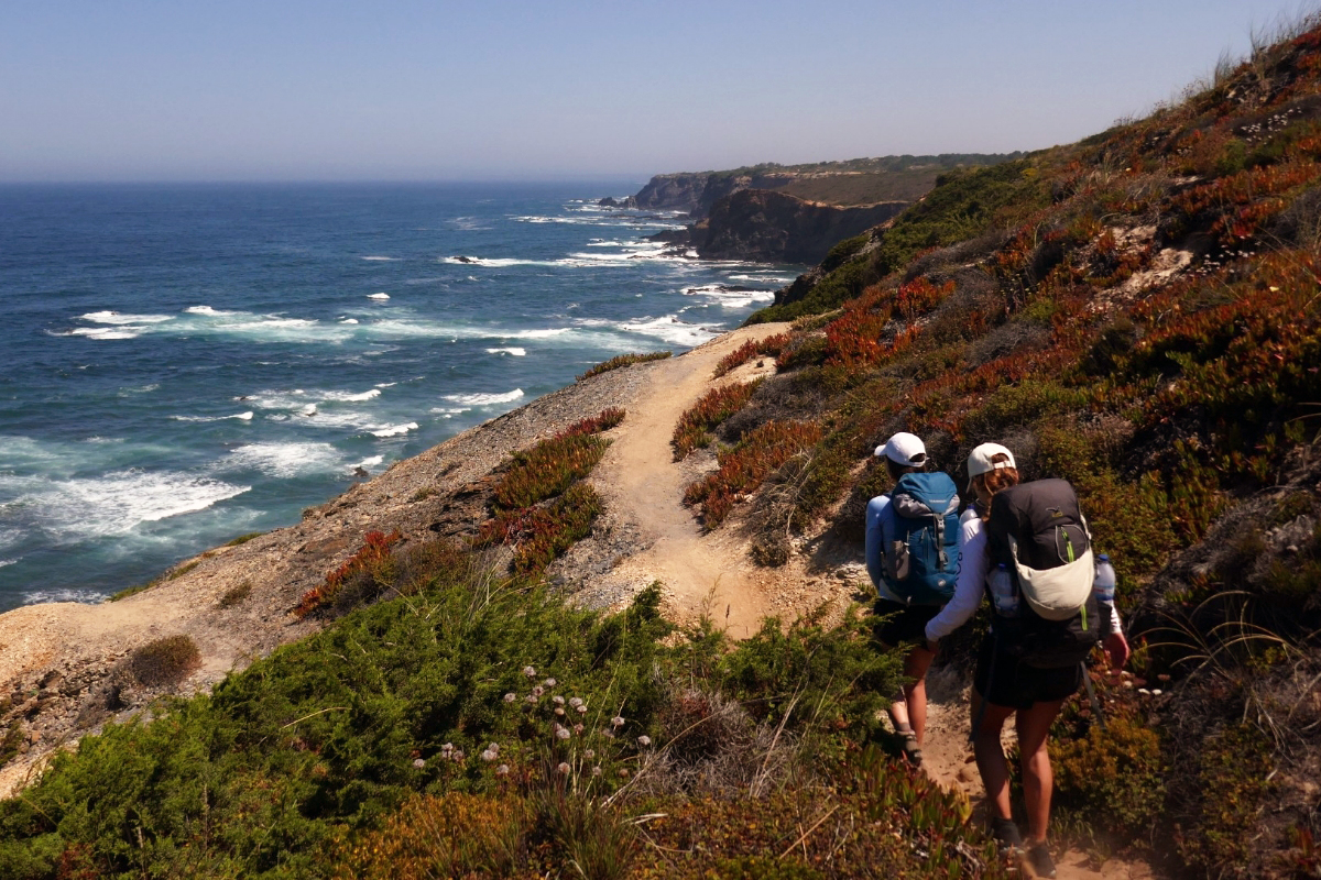 Jenny Mascarucci hiking in Portugal.